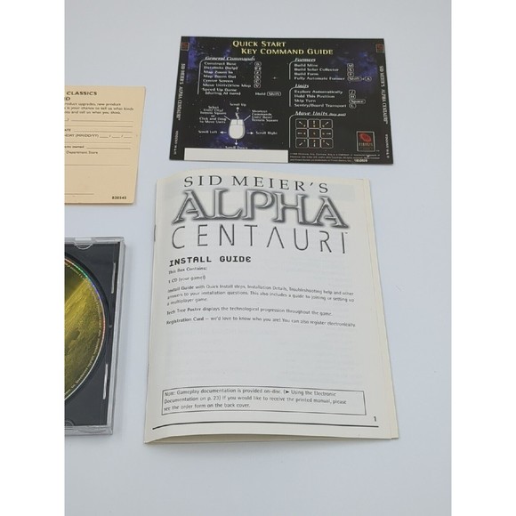 Sid‎ Meier's Alpha Centauri Classics PC 2000 Big Box PC Game VTG - Picture 4 of 6